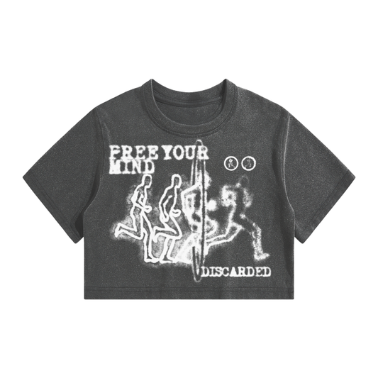 FREE YOUR MIND CROPPED TEE